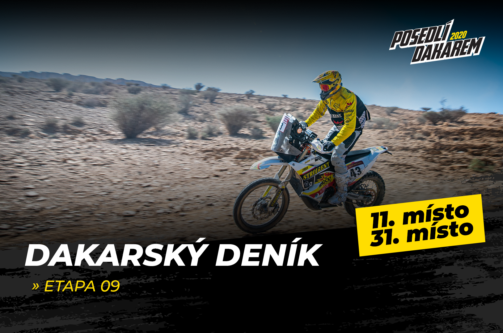 Dakarský deník – 9. etapa – kluci dojeli jen na zadní pohon!